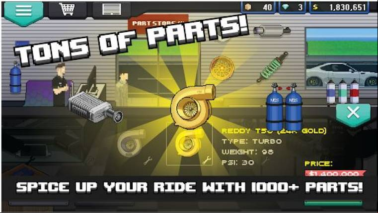 Pixel Car Racer Mod Apk